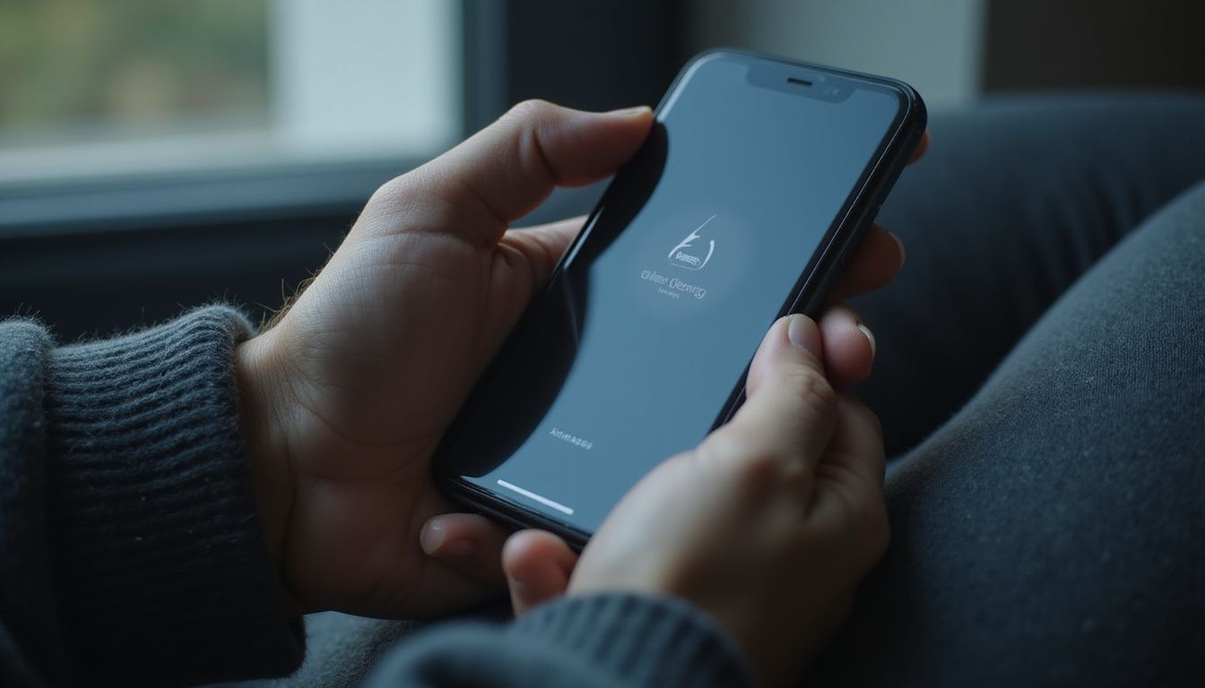 A hand holding a smartphone with a cricket betting app on screen. A hand holding a smartphone with a cricket betting app on screen.